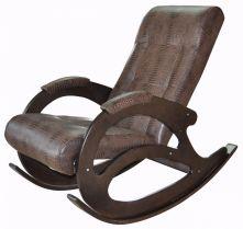 Кресло-качалка К 5/1 - к/з крок. коричневый