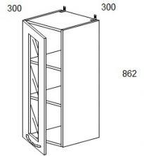 Шкаф навесной 300 (со стеклом)Ш300с