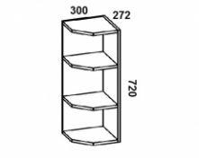 Шкаф навесной 300 (торцевой)Ш300т